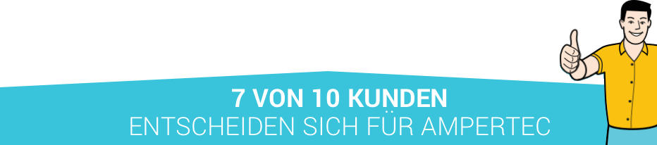 7 von 10 Kunden entscheiden sich für Ampertec