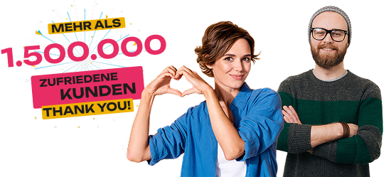 1.500.000 zufriedene Kunden