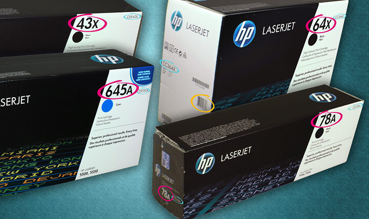 HP Toner Verpackung